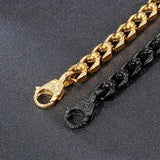 Skull 13mm Combo Bracelet Stainless Steel Men's Jewelry