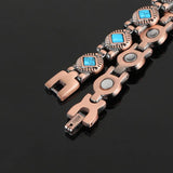 Natural Gem Stone Copper Magnetic Bangle Healing Bracelet