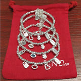 Yisheng Alloy Bead Bracelet with Silver Clasp