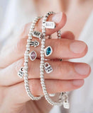 Yisheng Alloy Bead Bracelet with Silver Clasp