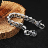 Men's Domineering Retro Ring Buckle Bracelet Punk Style Jewelry