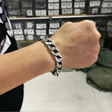 Men's Domineering Retro Ring Buckle Bracelet Punk Style Jewelry