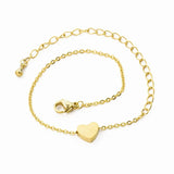 10pcs Stainless Steel Heart Bracelets for Women
