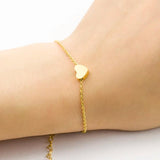 10pcs Stainless Steel Heart Bracelets for Women