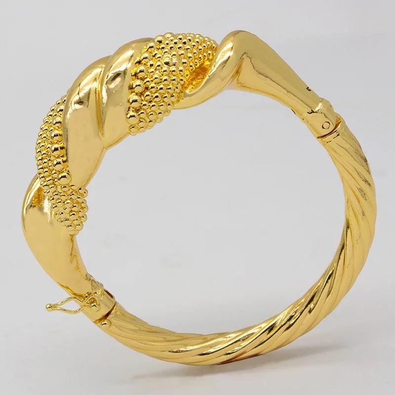 24k Plated African Charm Bracelet Dubai Accessoires