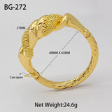 24k Plated African Charm Bracelet Dubai Accessoires