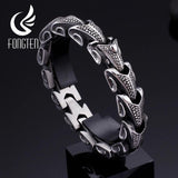Vintage Dragon Stainless Steel Bracelet Punk Mens Bracelet