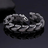 Vintage Dragon Stainless Steel Bracelet Punk Mens Bracelet