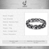 Vintage Dragon Stainless Steel Bracelet Punk Mens Bracelet