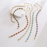 5Pcs Adjustable Enamel Bracelet Jewelry Women Multicolor Coffee Beans