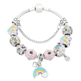 Starry Sky Charm Bracelet Sterling Silver Set