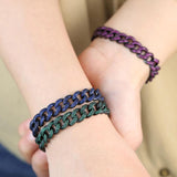 Cz Hip Hop Iced Out Bling Cuban Link Chain Bracelet For Women