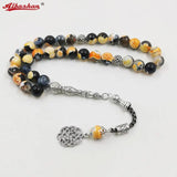 Agates Stone Muslim Prayer Beads Bracelet Misbaha Gemstone Accessories Eid Adha