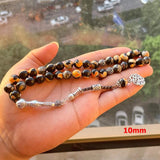 Agates Stone Muslim Prayer Beads Bracelet Misbaha Gemstone Accessories Eid Adha