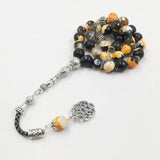 Agates Stone Muslim Prayer Beads Bracelet Misbaha Gemstone Accessories Eid Adha