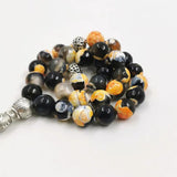 Agates Stone Muslim Prayer Beads Bracelet Misbaha Gemstone Accessories Eid Adha