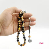 Agates Stone Muslim Prayer Beads Bracelet Misbaha Gemstone Accessories Eid Adha
