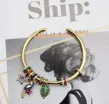 Colorful Tropical Zircon Bracelet - Small Animals & Plants
