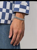 Hip Hop Punk Titanium Steel Bracelet Men Women Jewelry