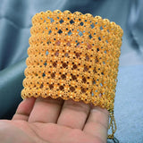 24k Dubai Bangles Bracelet For Women African Tassel Eritrea Wedding Bridal