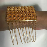 24k Dubai Bangles Bracelet For Women African Tassel Eritrea Wedding Bridal