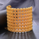 24k Dubai Bangles Bracelet For Women African Tassel Eritrea Wedding Bridal