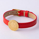 Colored Wrist Watch Coin Stainless Steel Bracelet