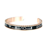 Stainless Steel Rose Cuff Bracelet Bangle ST03