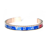 Stainless Steel Rose Cuff Bracelet Bangle ST03