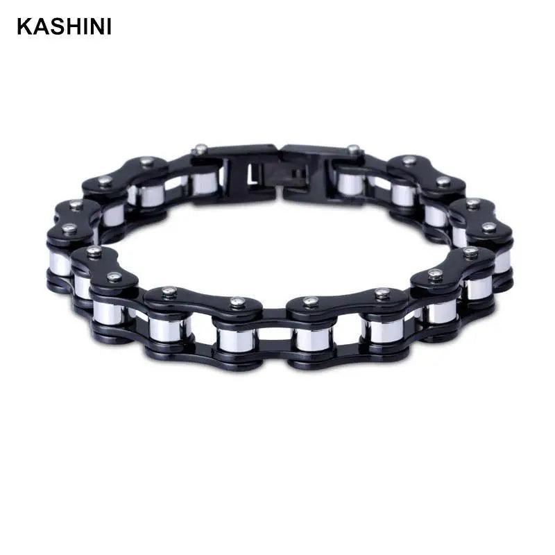 Men Bracelets Heavy Chain Biker Link Bracelets Stainless Steel Jewelry
