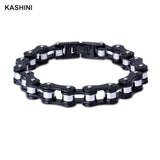 Men Bracelets Heavy Chain Biker Link Bracelets Stainless Steel Jewelry