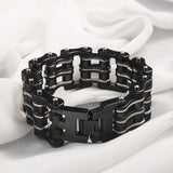 Men Bracelets Heavy Chain Biker Link Bracelets Stainless Steel Jewelry