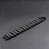Men Bracelets Heavy Chain Biker Link Bracelets Stainless Steel Jewelry