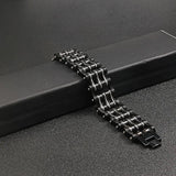 Men Bracelets Heavy Chain Biker Link Bracelets Stainless Steel Jewelry