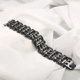 Men Bracelets Heavy Chain Biker Link Bracelets Stainless Steel Jewelry