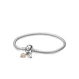 925 Silver Beaded Bracelet DIY Charm Basic Chain Type Silver Bead Bracelet