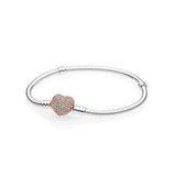 925 Silver Beaded Bracelet DIY Charm Basic Chain Type Silver Bead Bracelet