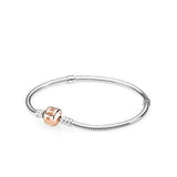 925 Silver Beaded Bracelet DIY Charm Basic Chain Type Silver Bead Bracelet