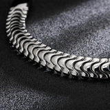 High Polished Gothic Bracelet Steel Snake Chain Punk Men Bangle