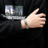 High Polished Gothic Bracelet Steel Snake Chain Punk Men Bangle