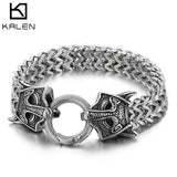 12mm Wide Animal Series Bracelet Punk Men's Stainless Steel Zodiac