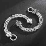 12mm Wide Animal Series Bracelet Punk Men's Stainless Steel Zodiac