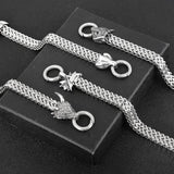 12mm Wide Animal Series Bracelet Punk Men's Stainless Steel Zodiac