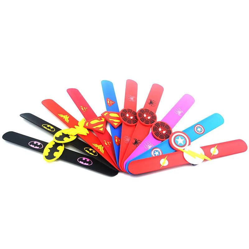 Kids Superhero Beads Slap Bracelet Christmas Gift
