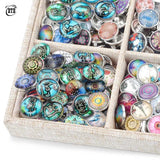 18mm Glass Crystal Snap Button Jewelry DIY Charm Bracelet Necklace Bulk
