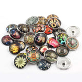 18mm Glass Crystal Snap Button Jewelry DIY Charm Bracelet Necklace Bulk