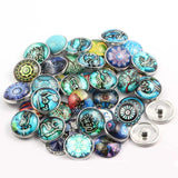 18mm Glass Crystal Snap Button Jewelry DIY Charm Bracelet Necklace Bulk