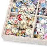 18mm Glass Crystal Snap Button Jewelry DIY Charm Bracelet Necklace Bulk