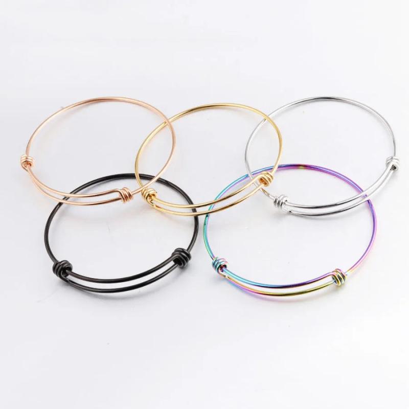 Stainless Steel Adjustable Cuff Bangle 10pcs/lot