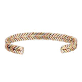 Open Cuff Magnetic Copper Bangle Bracelet for Women - Rose Color